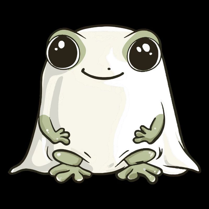 Frosch Halloween Comic Geist