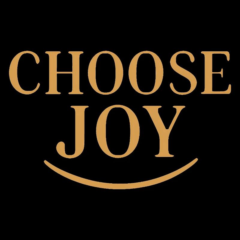 Choose Joy Motivational Typography Design