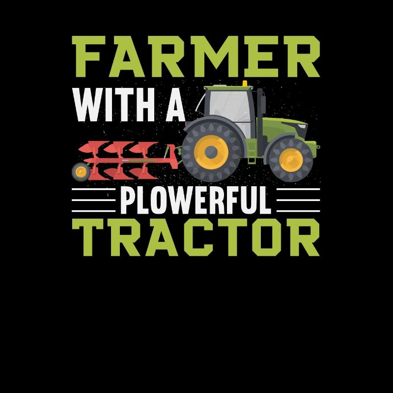 Bauer mit einem schicken Traktor