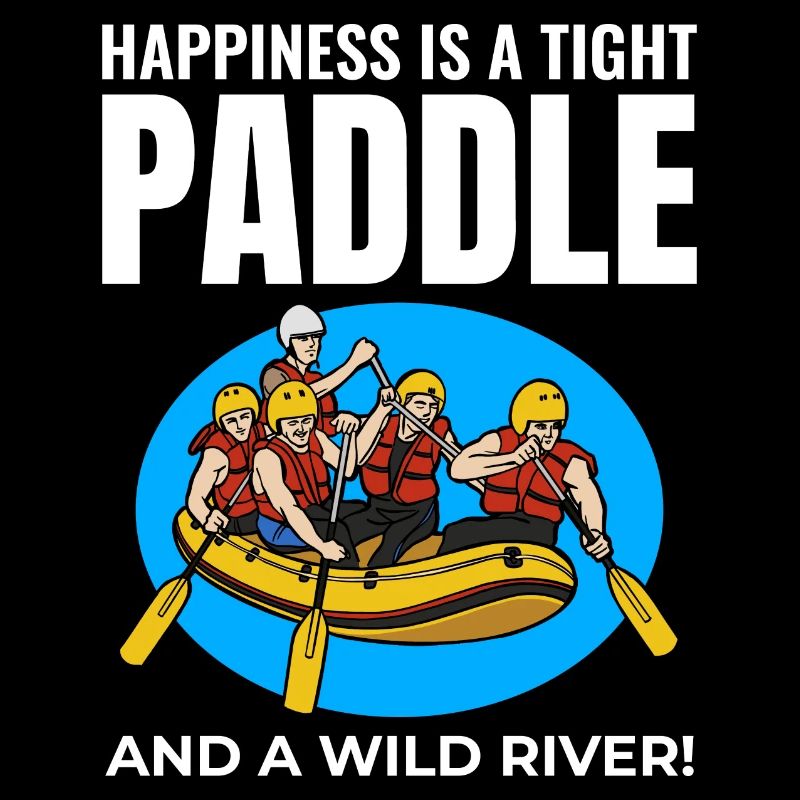 Rafting Team Raft Eau Vive Rafter Paddle Drôle