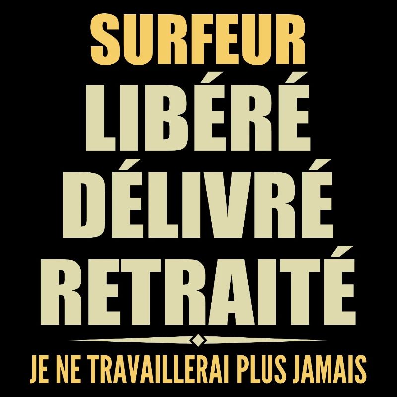 Surfer feiert seinen Ruhestand mit Humor Geschenk