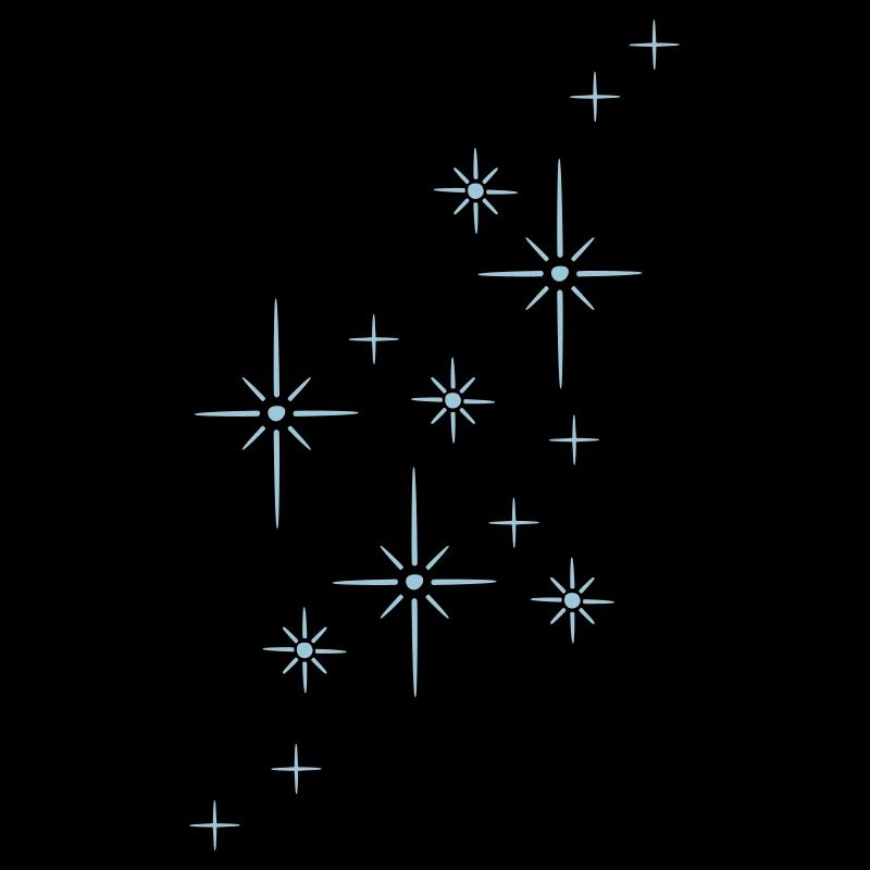 Glitter stars twinkle