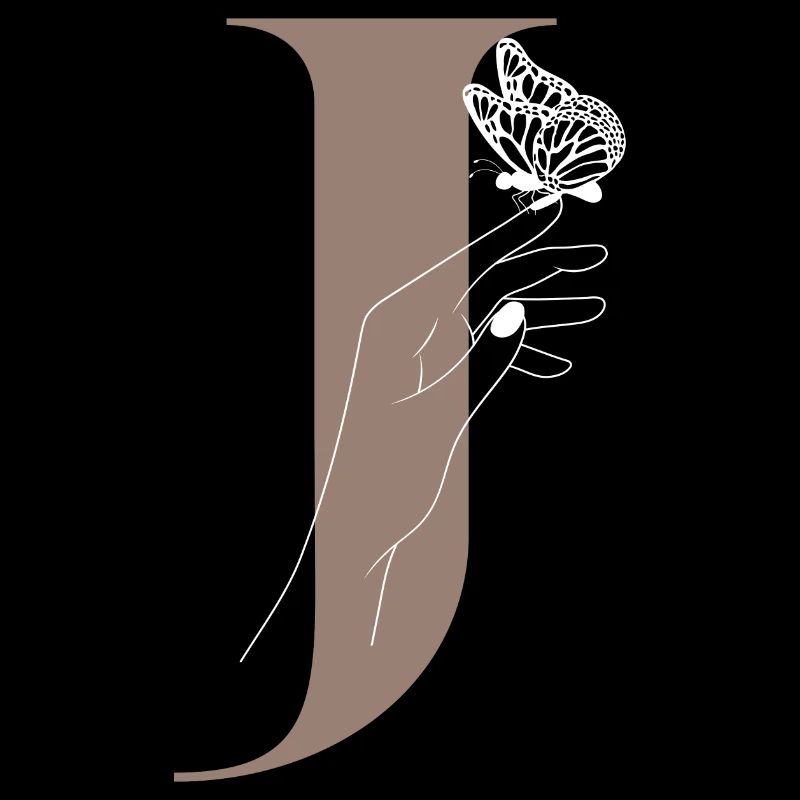 Letter J Magic Butterfly