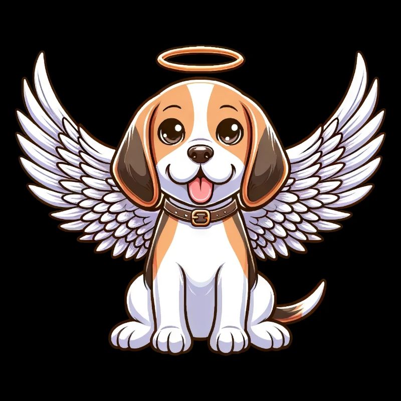 Beagle Angel Celestial Wings
