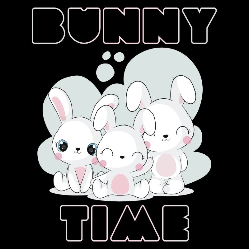 Bunny Time Rabbit Rabbits Lustige Grafik