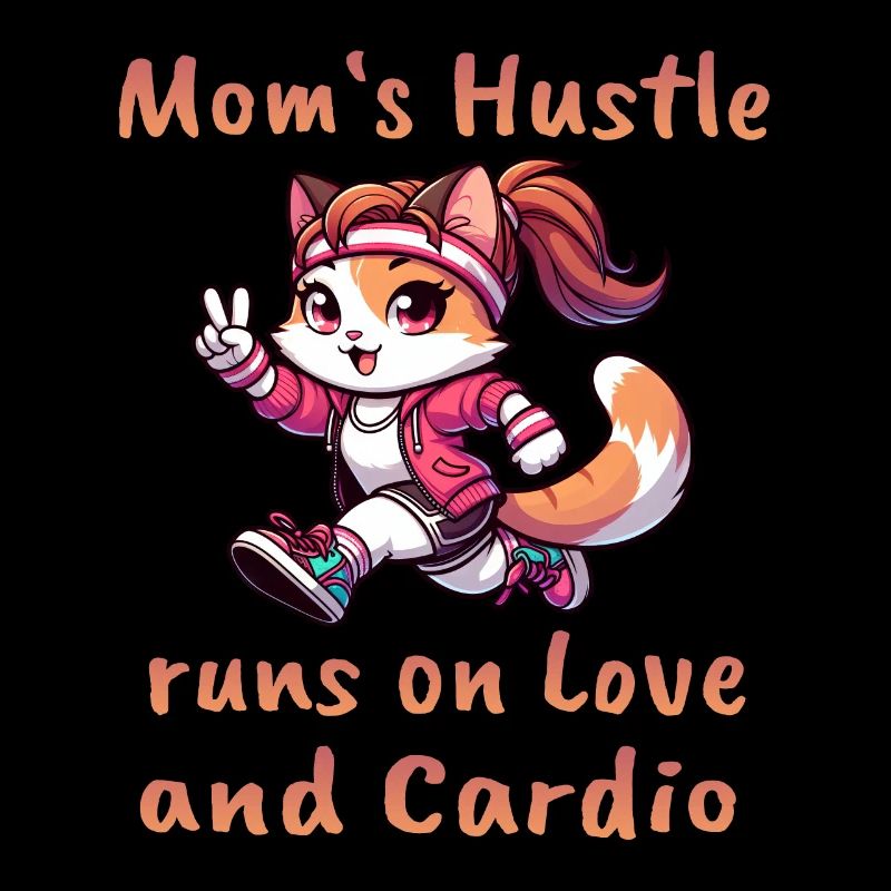 Chat Mère rFête des Mères Marathon de course "Amour &