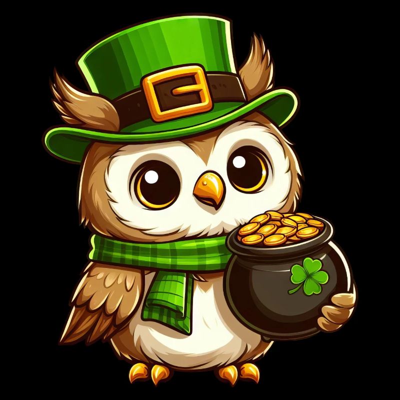 Goldene Eule St. Patricks Day