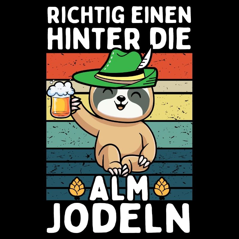 Faultier Einen Hinter Die Alm Jodeln