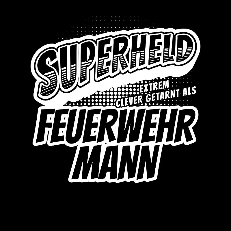 Superheld, clever getarnt als Feuerwehrmann