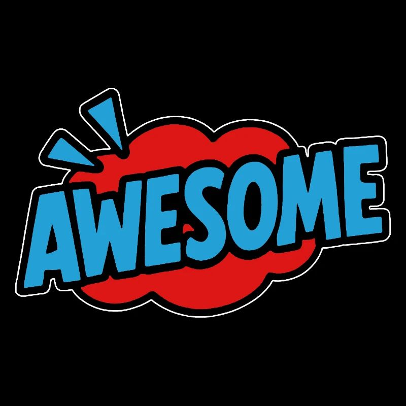 Awesome Retro Lettering Comic