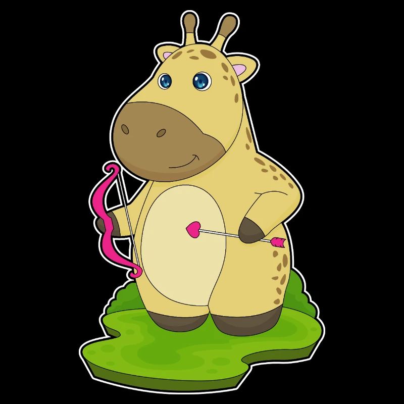 Giraffe Bogenschütze Bogen