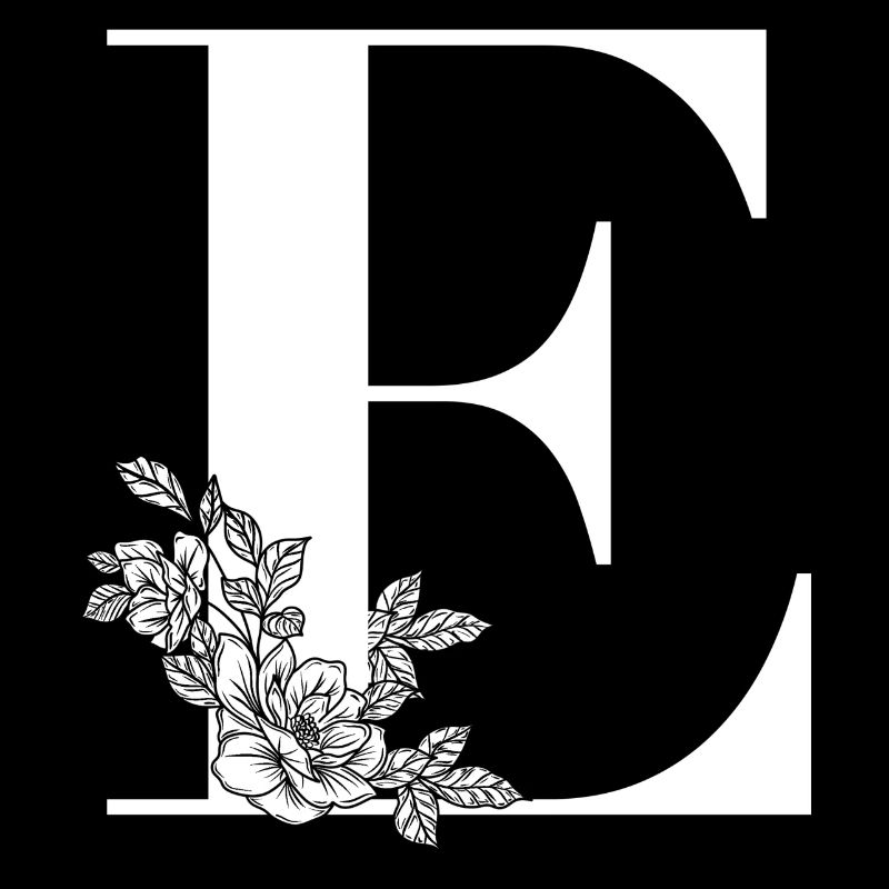 Buchstabe E Blume