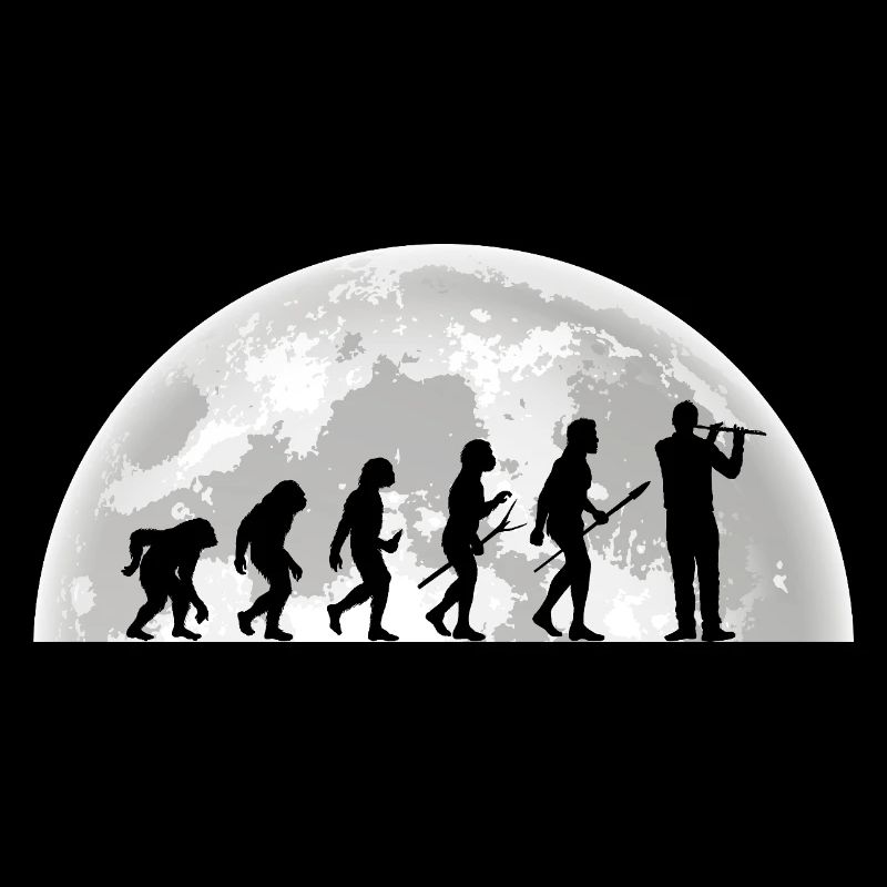 Flötist Evolution Querflöte