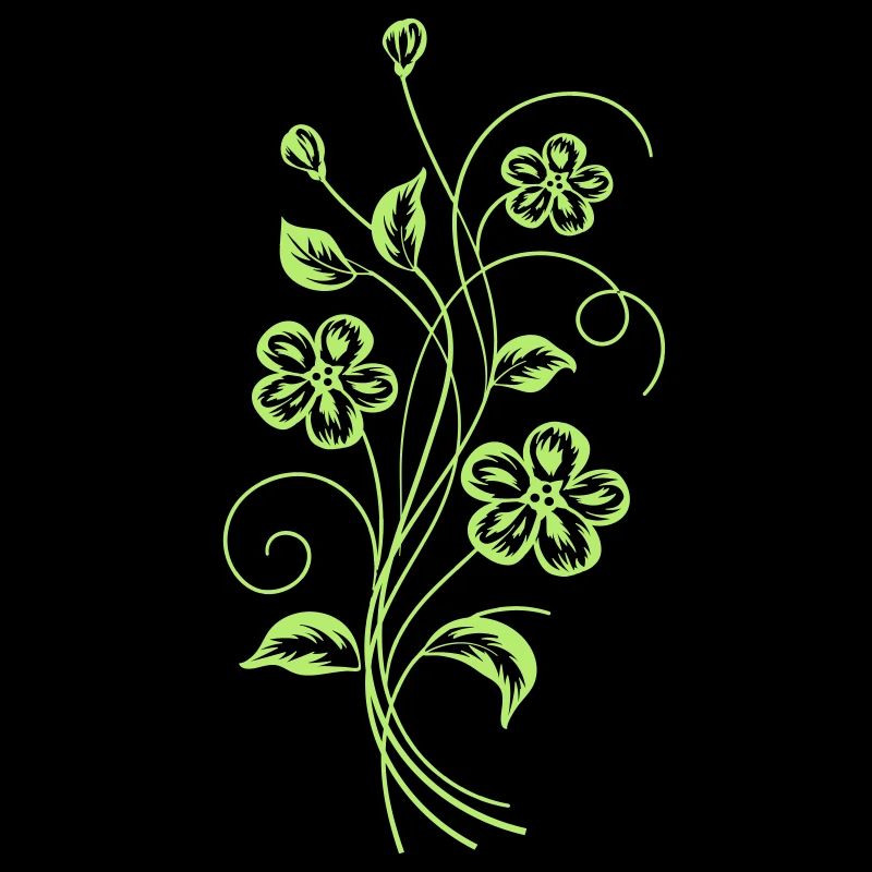 Blumenranke, Fleurs