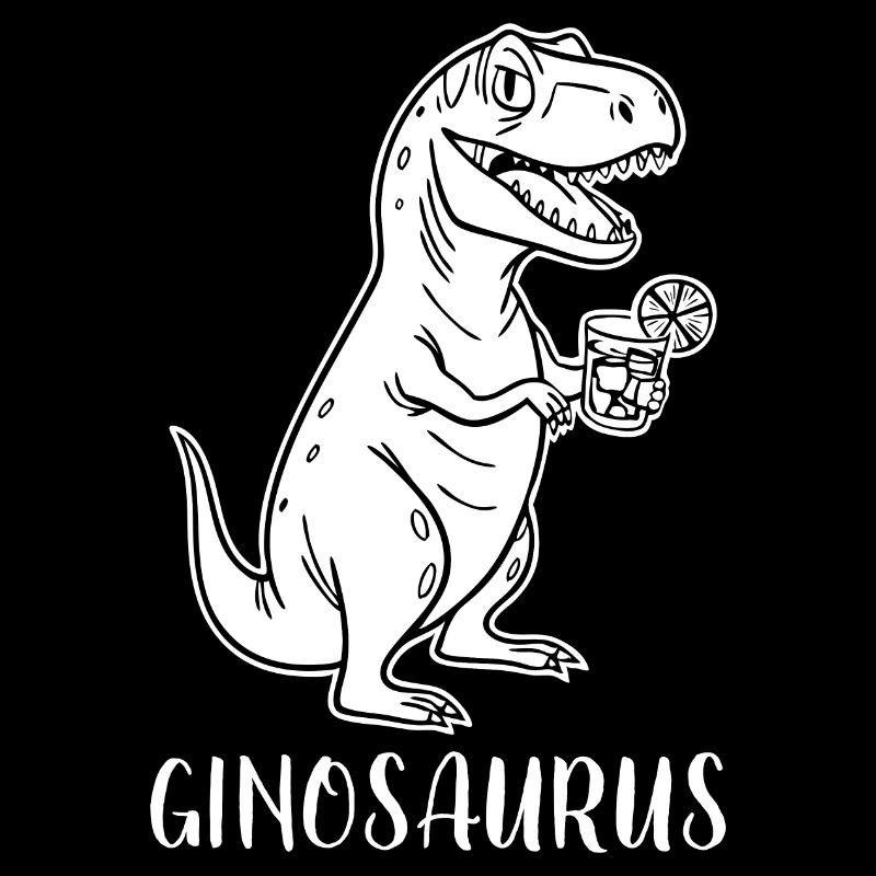 Ginosaurus - funny Trex Dino with gin