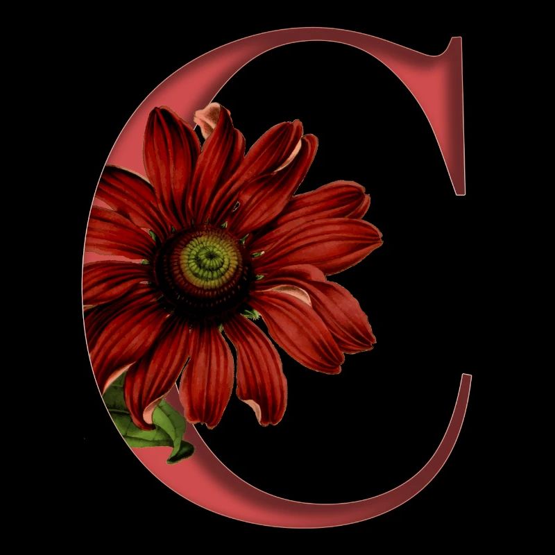 Alphabet, Buchstabe C, Echinacea