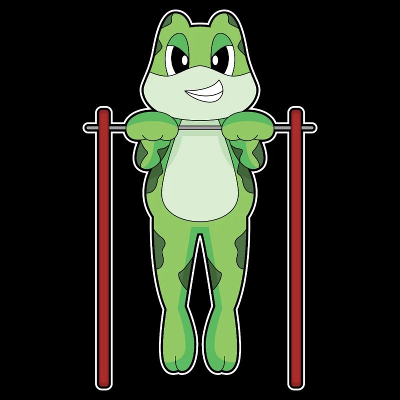 Frog Bodybuilder Pull-ups Bodybuilding