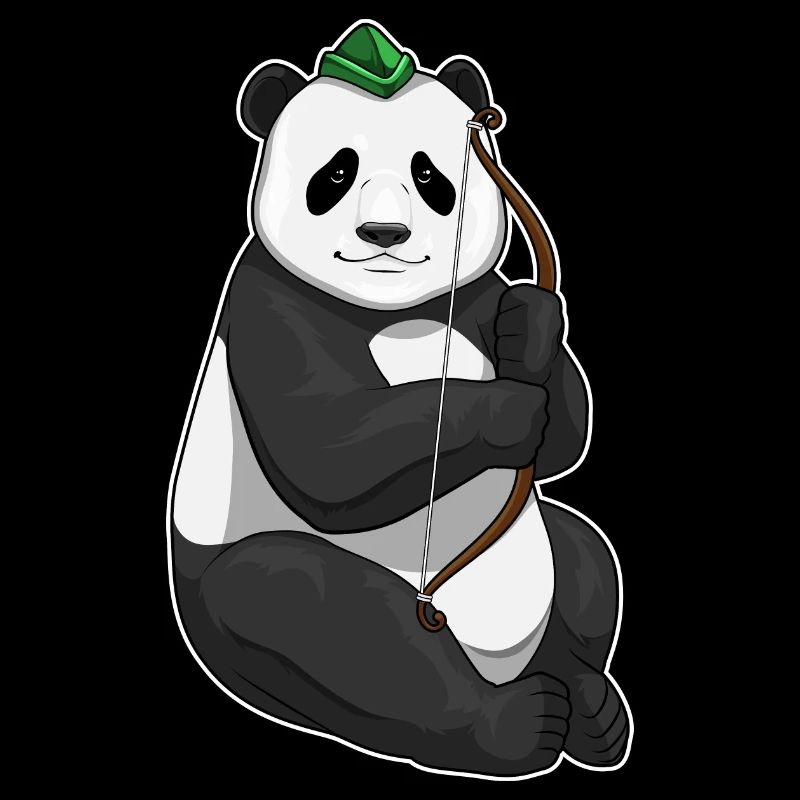 Panda Bogenschütze Bogen
