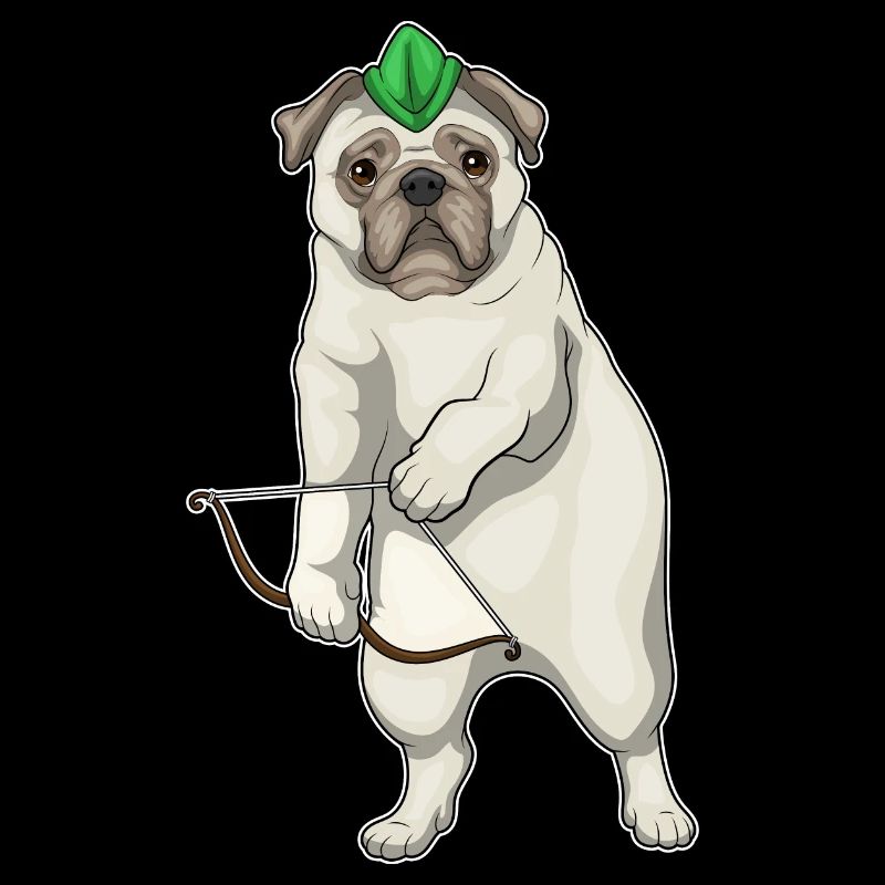 Mops Bogenschütze Bogen