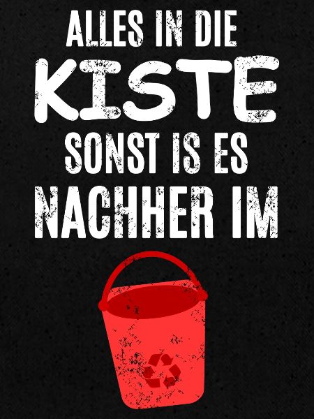 Alles im Eimer