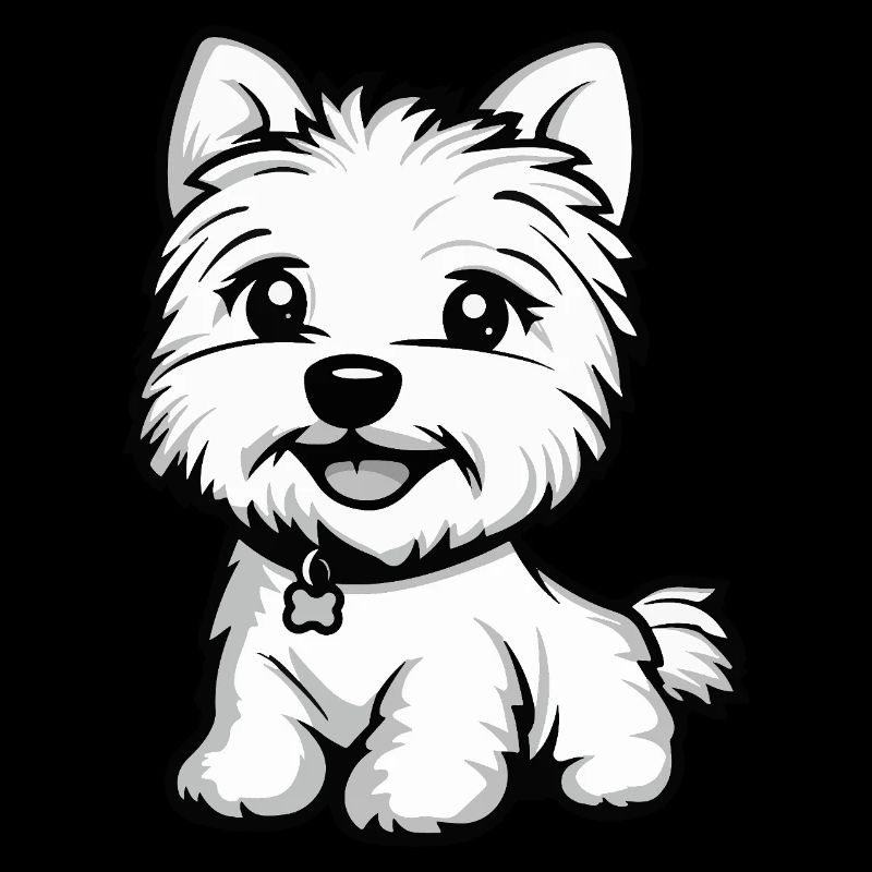 West Highland Terrier Dog Cute