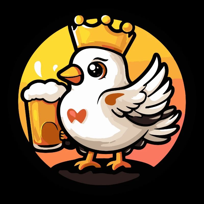 Taube Vogel Bier