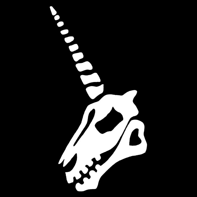 weißer Einhornschädel