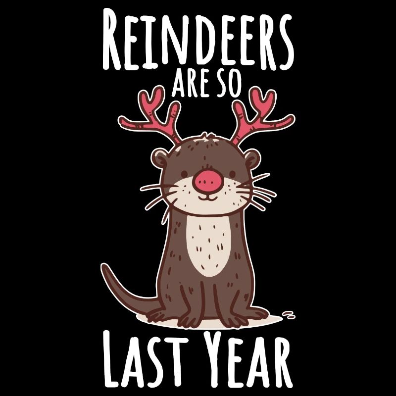 Otter Christmas Fun Saying