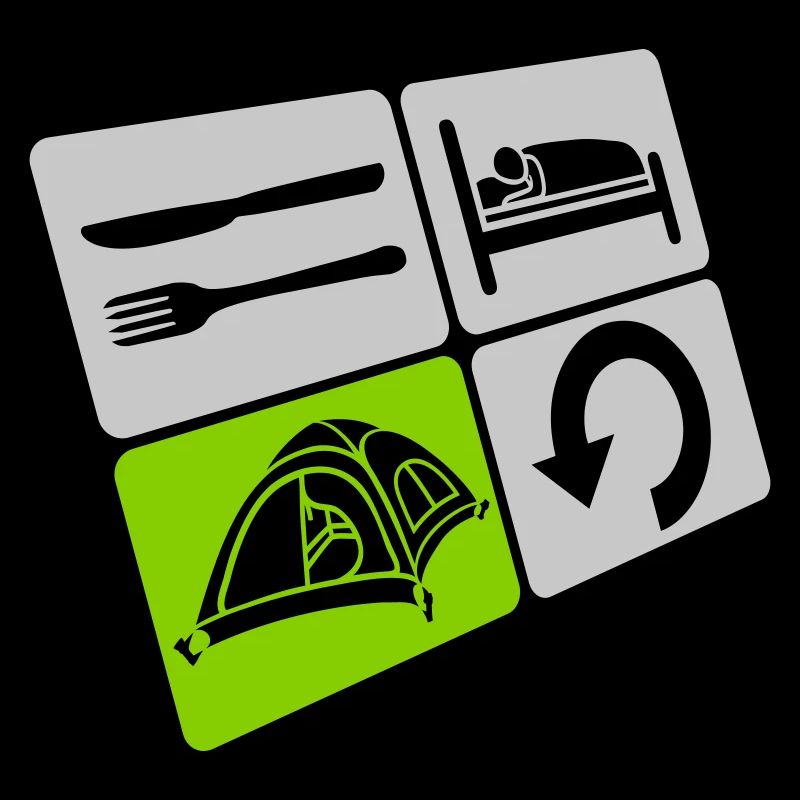 Manger Sleep Camp Répéter