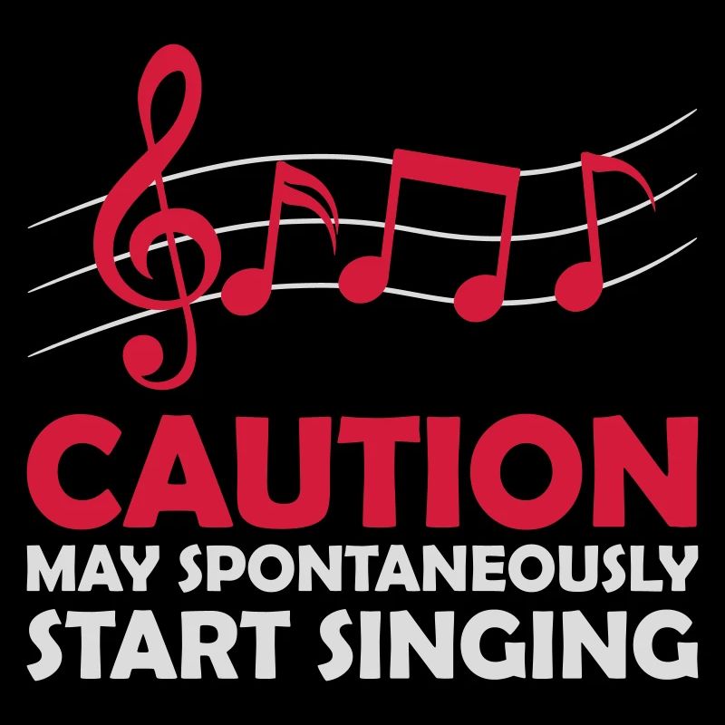 may spontaneously start singing