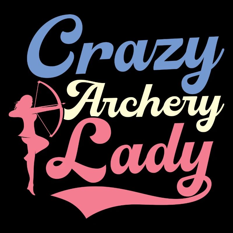 Crazy Archery Lady Archer Target Bow & Arrows