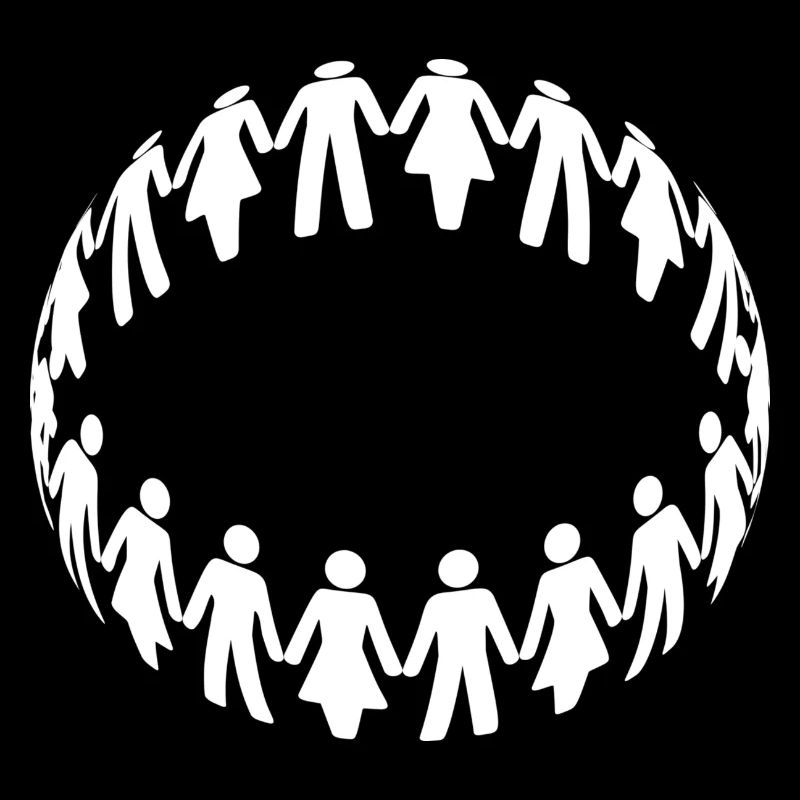 Human chain people group