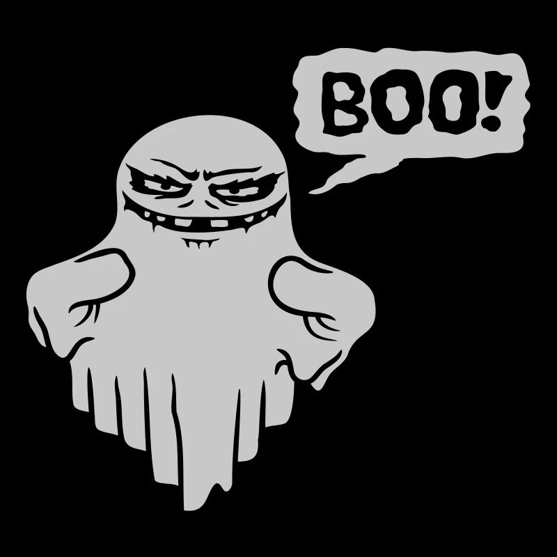 Boo Speech Bubble Evil Spirit