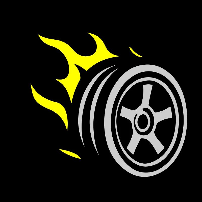 Flamme de pneu