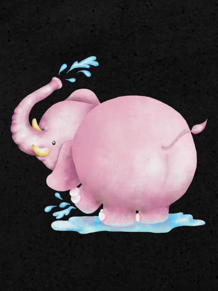 Éléphant rose