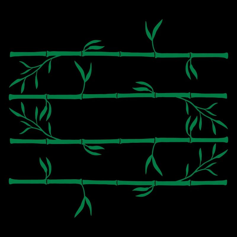 4 bars long bamboo pattern plant silhouette vi