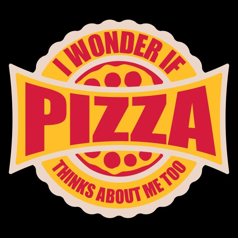 pizza thinks about me