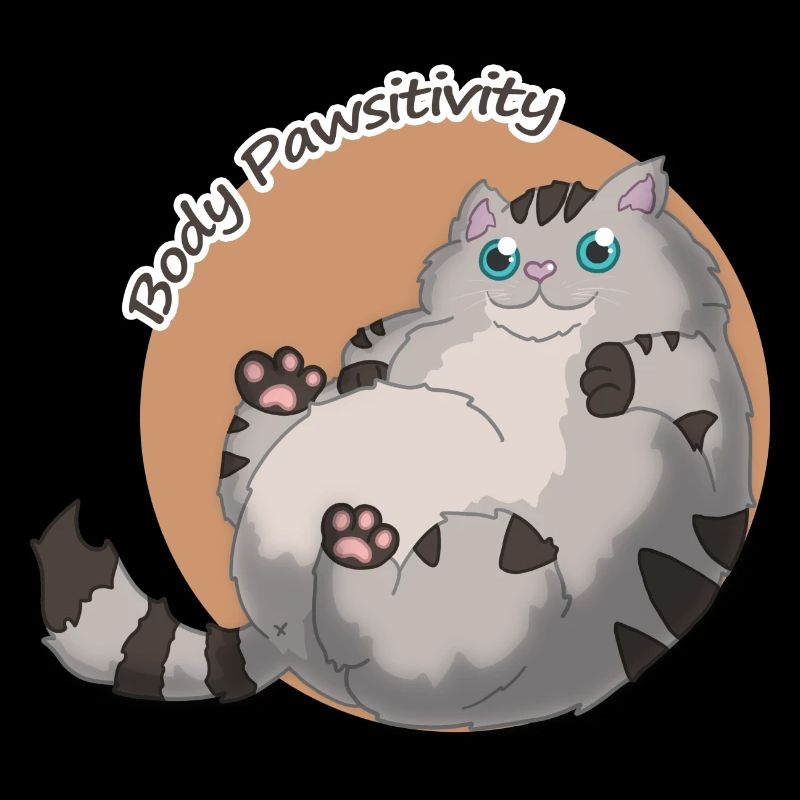 Corps Pawsitivité Chat orange