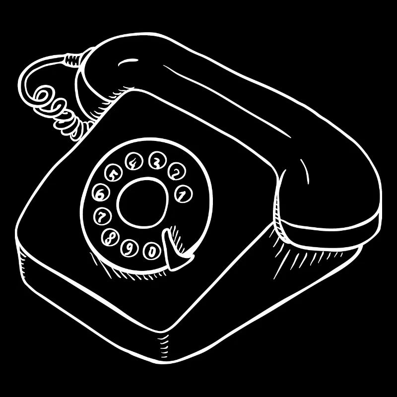 Rétro téléphone Dial Combiné
