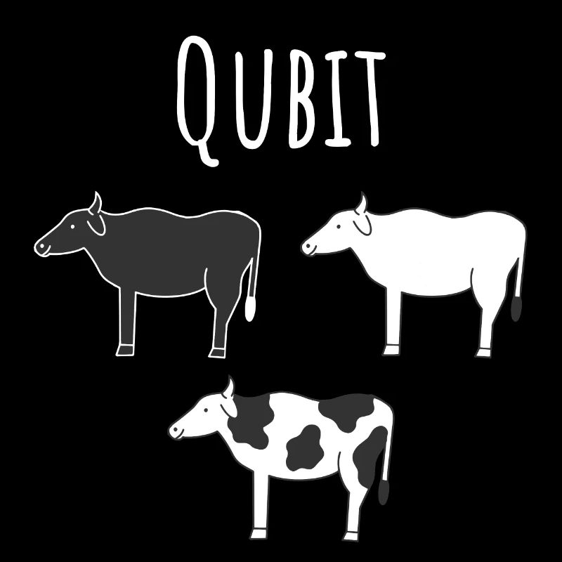 Quantencomputing mit Kühen Lustig Geschenk Kuhbit