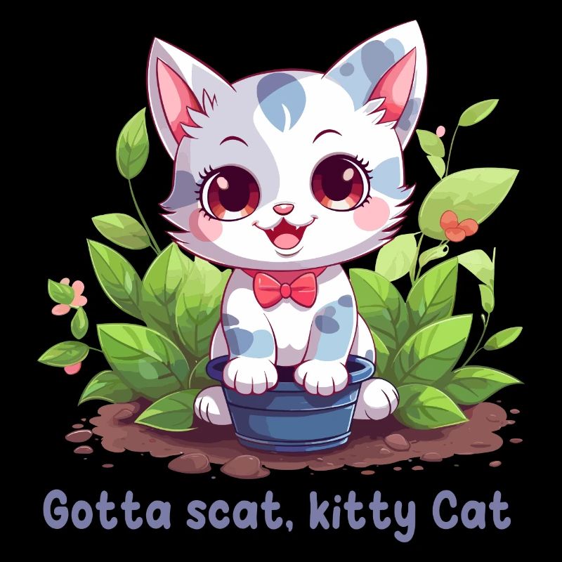 Gotta scat, kitty Cat
