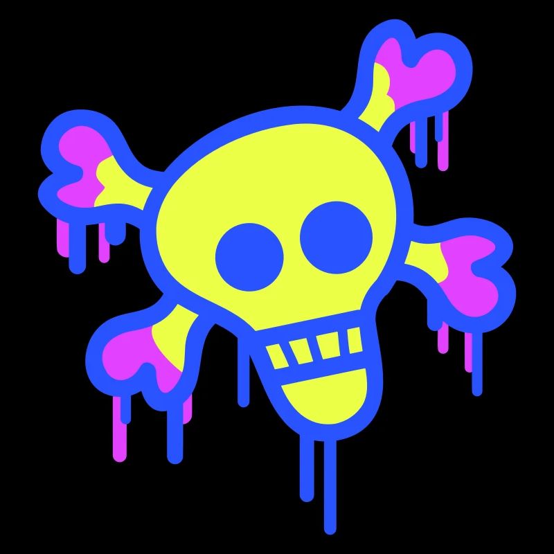 Pirate Skull Skull Bone Skeleton Graffiti