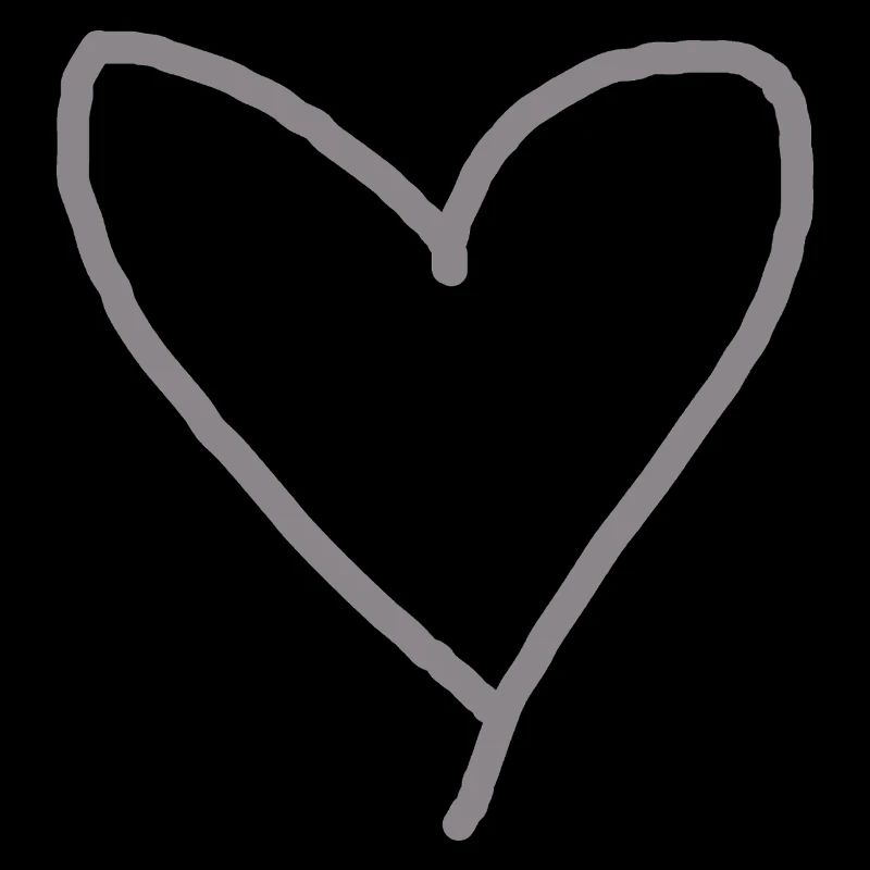 Herz grau Geschenkidee Liebe verliebt