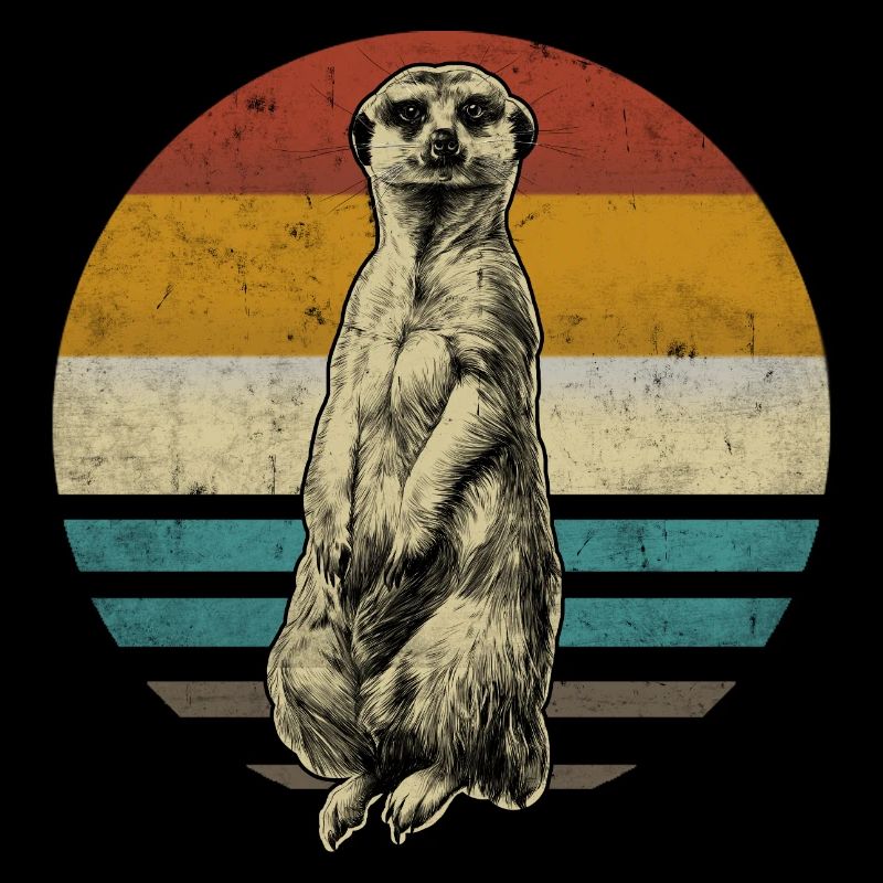 Erdmännchen retro vintage