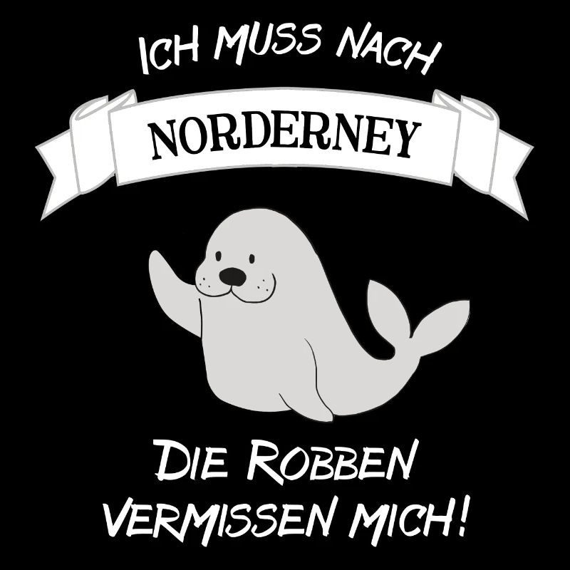 Süße Robbe Norderney - Geschenk Norderney Fan