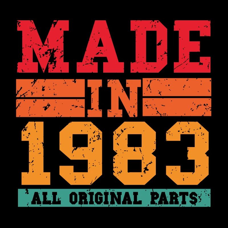 1983 Geburtstag Vintage Spruch