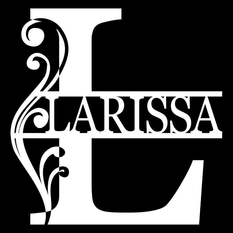 Larissa Letter L First name Name with ornament