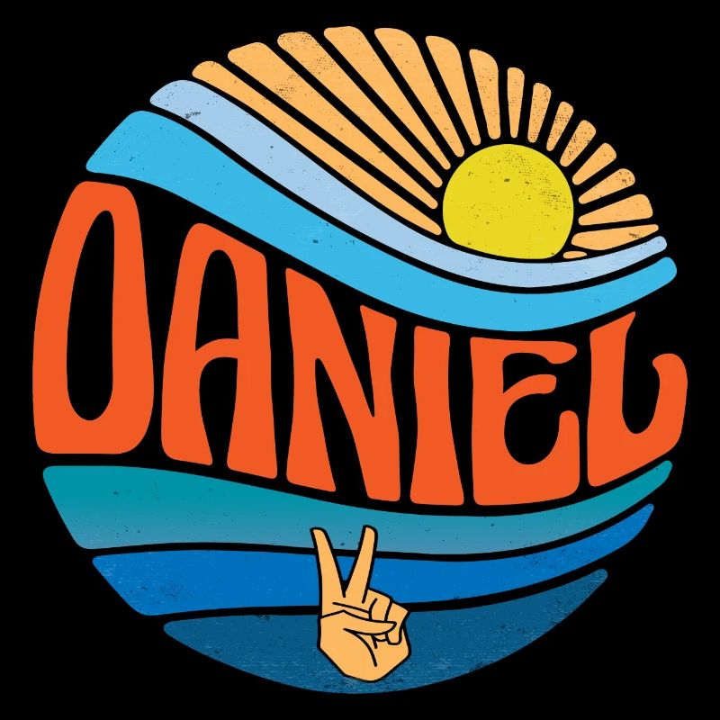 Daniel Shirt Vintage Sunset Daniel Groovy Tie Dye