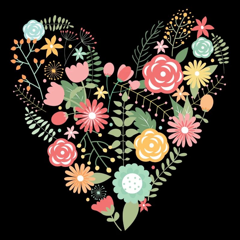 Blumenherz Liebe Muttertag Frühling