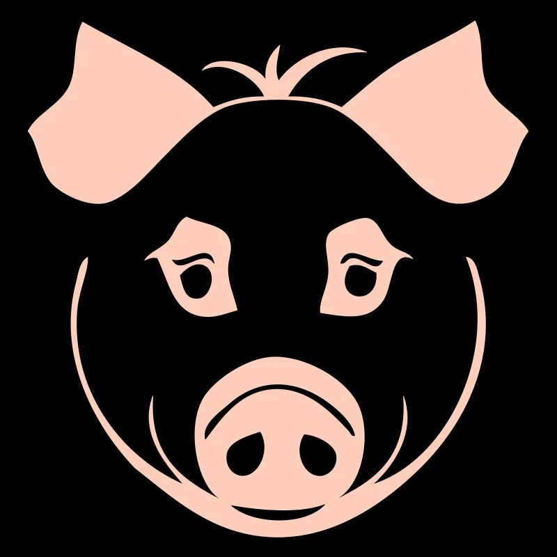 Cochon dans le style comique